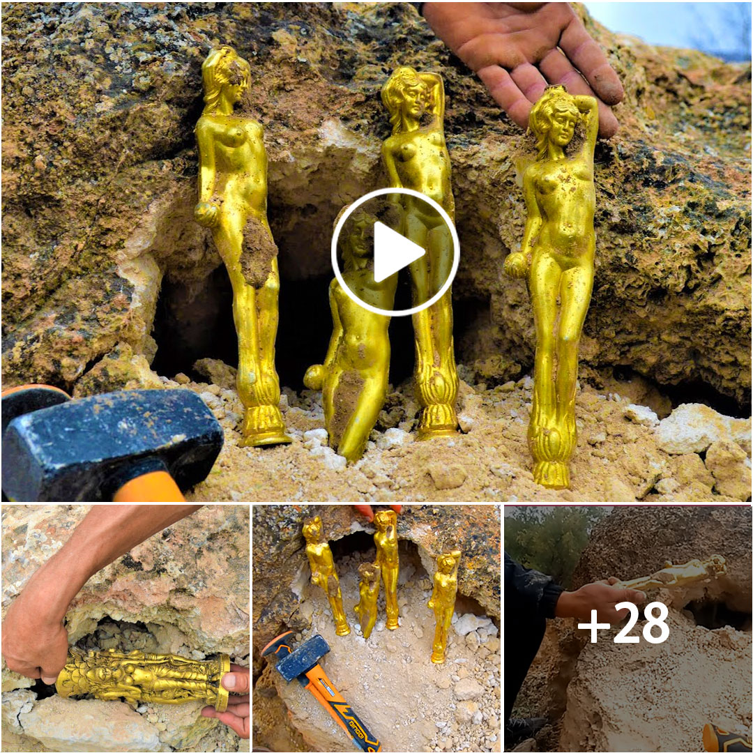 En busca de tesoros escondidos: Descubre increíbles estatuas con detectores de metales