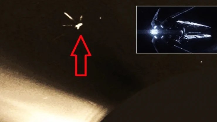 OVNI gigante de “cuatro brazos” capturado por cámaras de la NASA. #UFO  #FenómenosExtraterrestres  #FascinaciónAlienígena